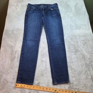 Lucky Brand Lolita Skinny Jeans Womens Sz 2/26 Dark Wash Mid Rise Denim Blue 30L
